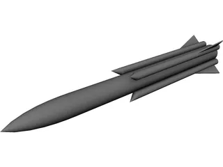 Missile AS17 Krypton 3D Model preview