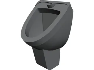 Suspended Urinal 3D Model preview