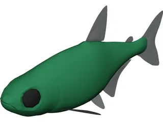 Neon Tetra 3D Model preview