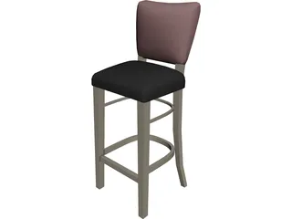 Stool Bar Princeton 3D Model preview