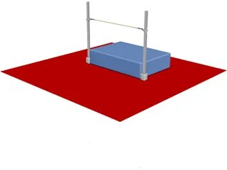 High Jump 3D Model preview