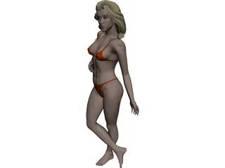 Lady 3D Model preview