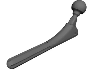 Hip Prosthesis 3D Model preview