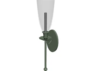 Lamp Wall 3D Model preview