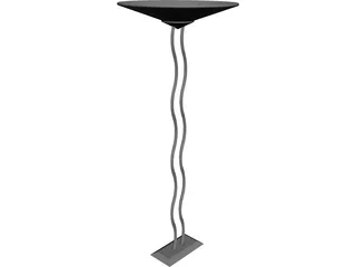 Lamp Floor Wave 3D Model preview