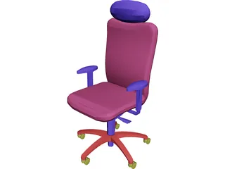 Chair Arms Headrest 3D Model preview
