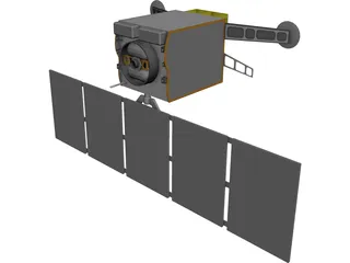 Space Based Infrared Satellite (SBIRS) 3D Model preview
