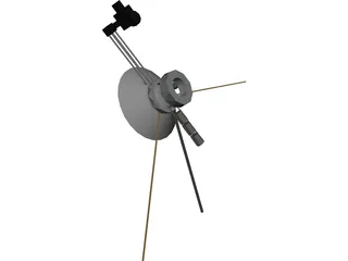 Mariner Space Probe 3D Model preview