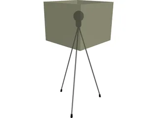 Kwadratowa Lamp 3D Model preview