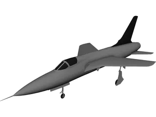 F-105 Thunderchief 3D Model preview