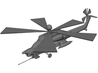 Mil Mi-28 Havoc 3D Model preview