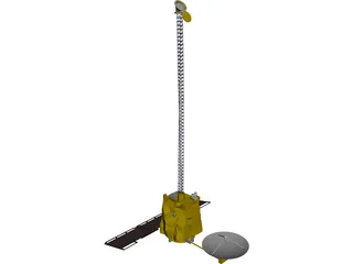 Mars Odyssey Probe 3D Model preview