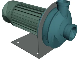 Electric Pump 3D Model preview