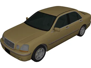 Toyota Progres (2001) 3D Model preview