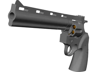 Colt Python 8 Inch Hunter 3D Model preview