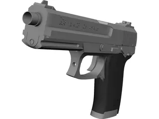 Hekler Koch Mk 23 SOCOM 3D Model preview
