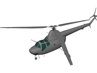 Mil Mi-1 3D Model preview