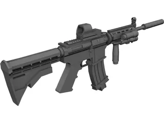 M4A1 3D Model preview