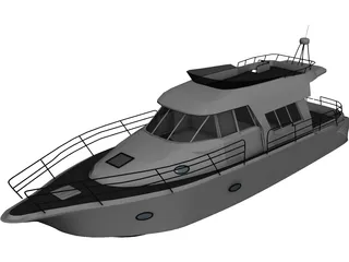 Sailboat 3D Model preview