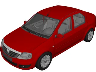 Renault Logan 3D Model preview