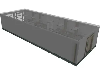 Hospital Recovery Room 3D Model preview