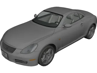 Lexus SC430 3D Model preview