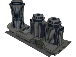 Azim Zadeh Tower 3D Model preview