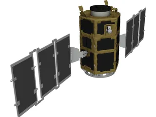 Kompsat 2 Artificial Satellite 3D Model preview