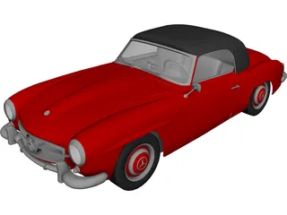 Mercedes-Benz 190SL (1955) 3D Model preview