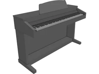 Kawai CA-5 Rosewood Digital Piano 3D Model preview