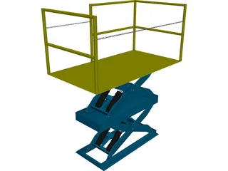 Scissor Lift 3D Model preview