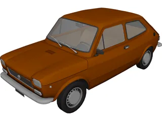 Fiat 127 (1971) 3D Model preview