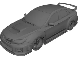Subaru Impreza WRX STi 3D Model preview