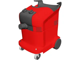 Industrial Vacuum Cleaner 3D Model preview