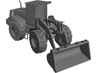 Hitachi Wheeled Loader 3D Model preview
