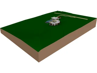 House in Colombia 3D Model preview