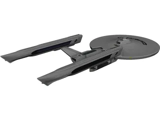 USS Phobos 3D Model preview