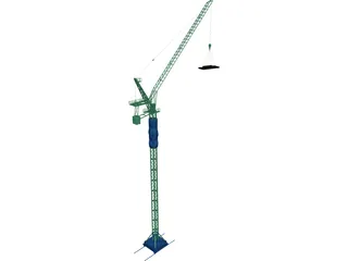 Tower Crane 3D Model preview