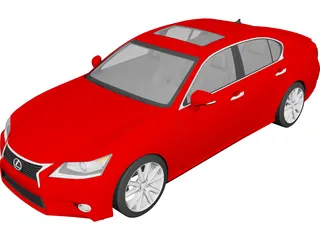 Lexus GS350 (2013) 3D Model preview