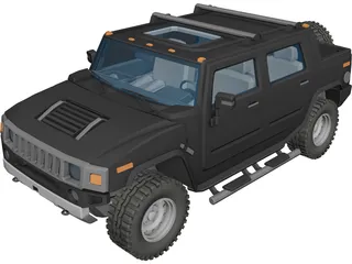 Hummer H2 3D Model preview