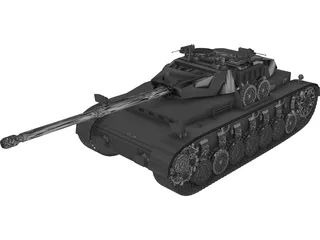 Panzer 3D Model preview