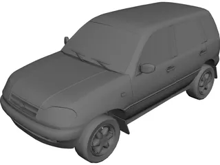 Chevrolet Niva (2009) 3D Model preview