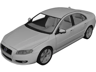Volvo S80 (2011) 3D Model preview