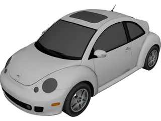 Volkswagen Beetle 3D Model preview