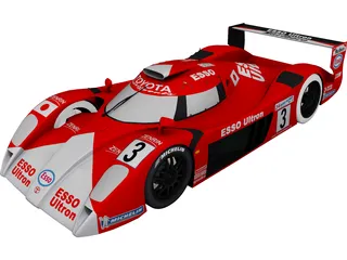 Toyota GT1 TS020 3D Model preview