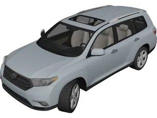 Toyota Highlander (2011) 3D Model preview