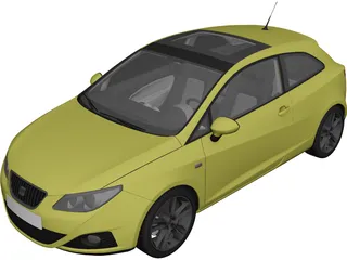 Seat Ibiza (2012) 3D Model preview