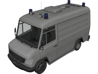 Mercedes-Benz Vario Rettungs 3D Model preview