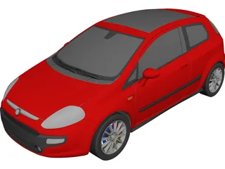 Fiat Punto (2012) 3D Model preview