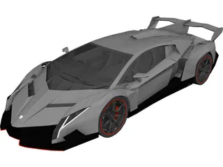 Lamborghini Veneno (2013) 3D Model preview